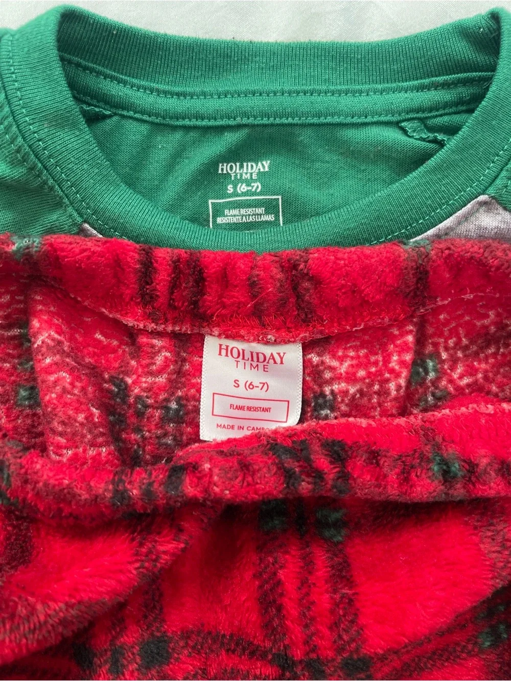 Bundle of 2 Winter two-piece Pajamas Set | Boys Small 6-7 | Holiday Time